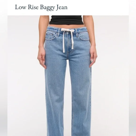 Abercrombie & Fitch Low Rise Baggy Jeans - Picture 2 of 3